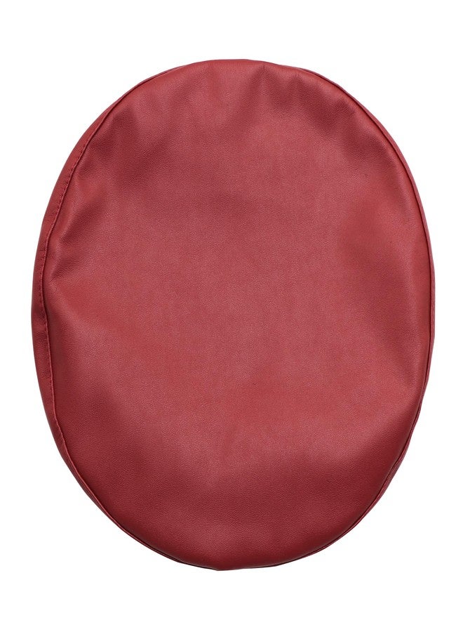Umeepar Womens Classic Pu Leather French Beret Hat (Wine Red) - Image 2